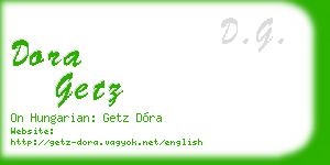 dora getz business card